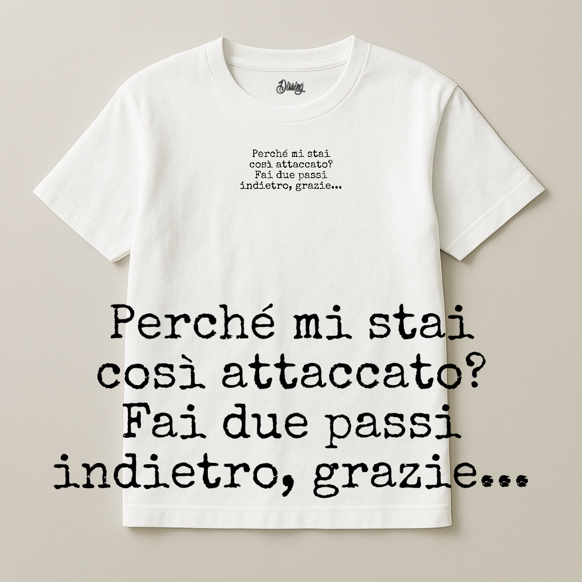 T-SHIRT DUE PASSI WHITE